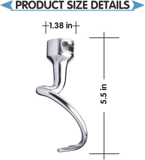 K45DH Vertical Stainless Steel Mixer Dough Hook