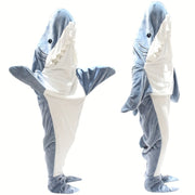 shark blanket super soft cozy flannel boys girls cosplay costume slee