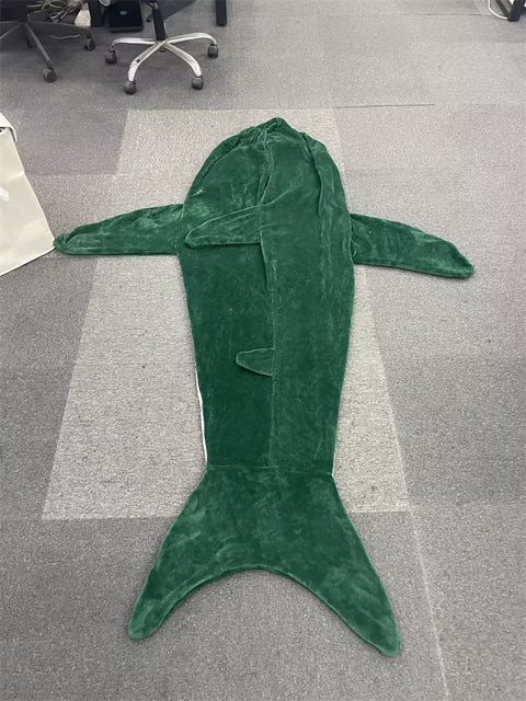 cartoon shark sleeping bag pajamas office nap