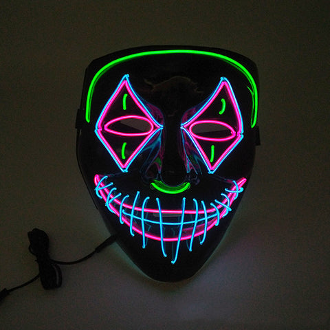 halloween led glowing mask