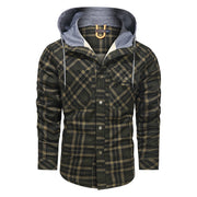 Men Warm Jacket Fleece Thick Men Slim Fit Hooded Jackets