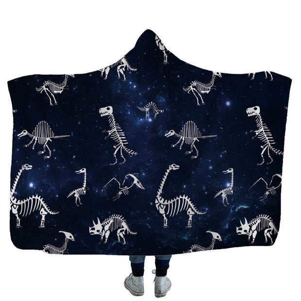 Home children shark tortoise crab hooded blanket