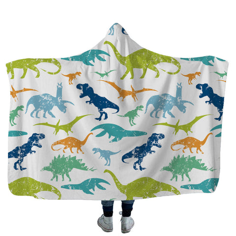 Home children shark tortoise crab hooded blanket