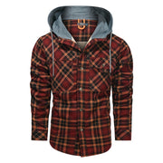 Men Warm Jacket Fleece Thick Men Slim Fit Hooded Jackets