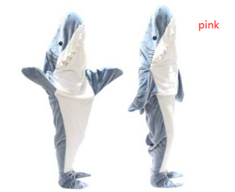 cartoon shark sleeping bag pajamas
