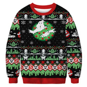 christmas print sweater