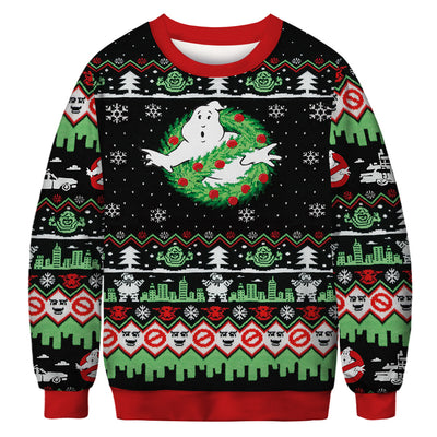 christmas print sweater