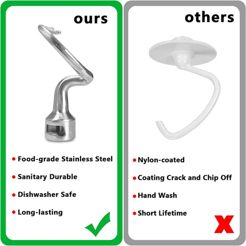 K45DH Vertical Stainless Steel Mixer Dough Hook