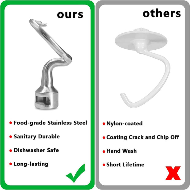 K45DH Vertical Stainless Steel Mixer Dough Hook