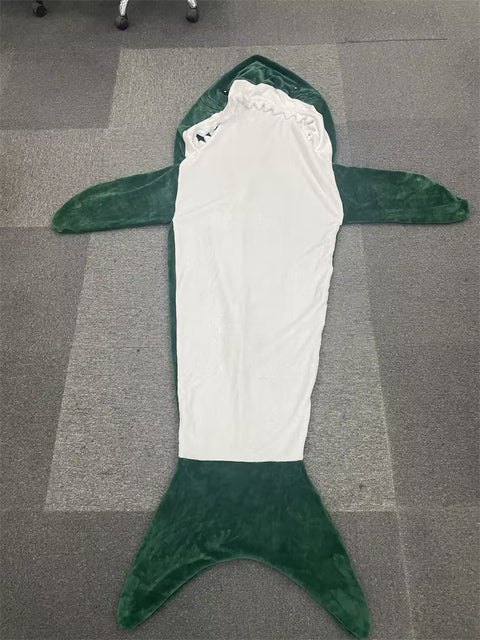 cartoon shark sleeping bag pajamas office nap