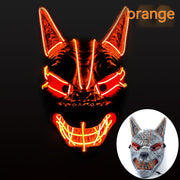 halloween led full face luminous mask