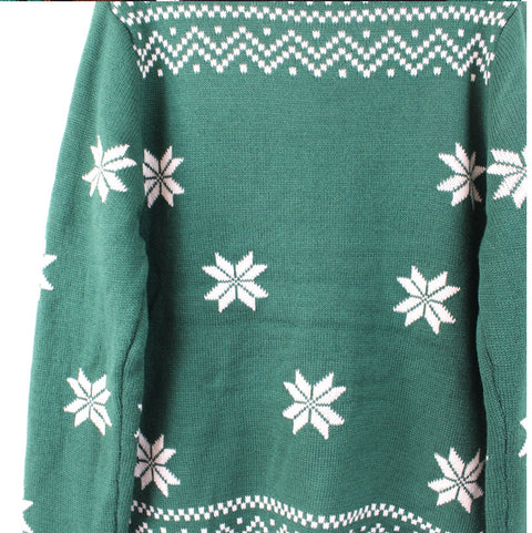 green christmas sweater