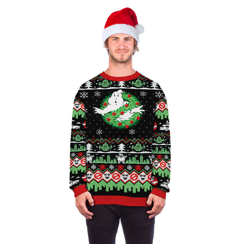 christmas print sweater