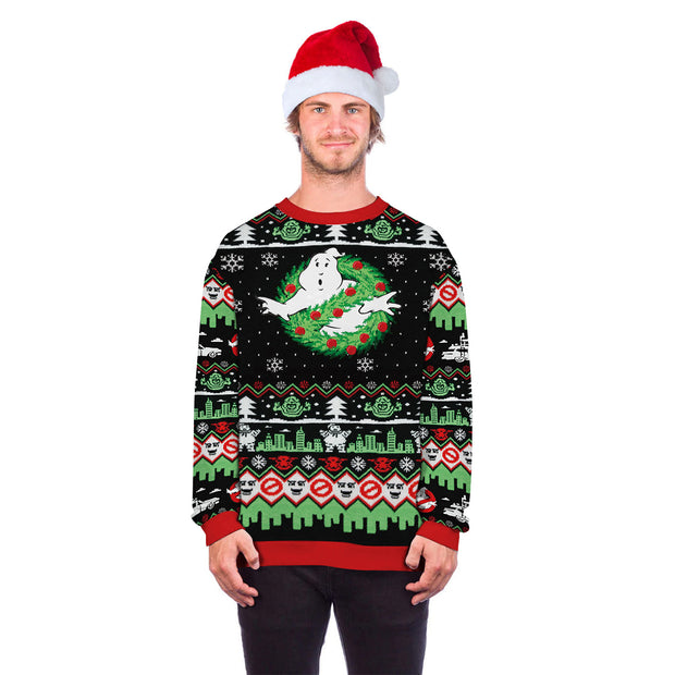 christmas print sweater