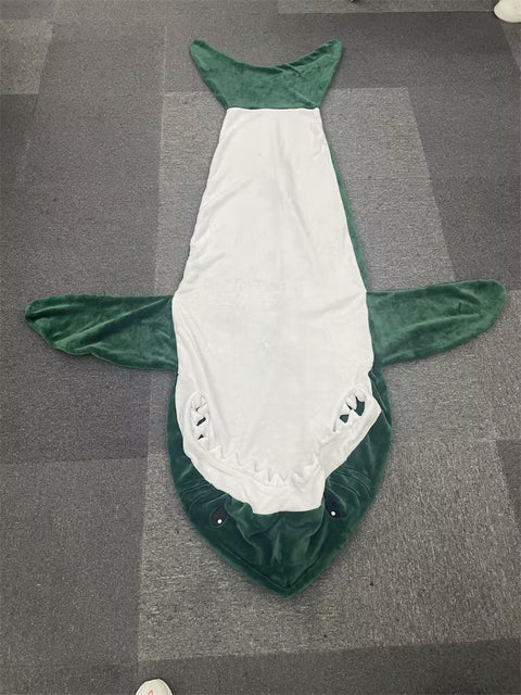 cartoon shark sleeping bag pajamas office nap