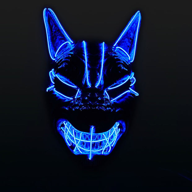 halloween led full face luminous mask