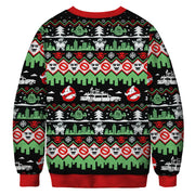 christmas print sweater