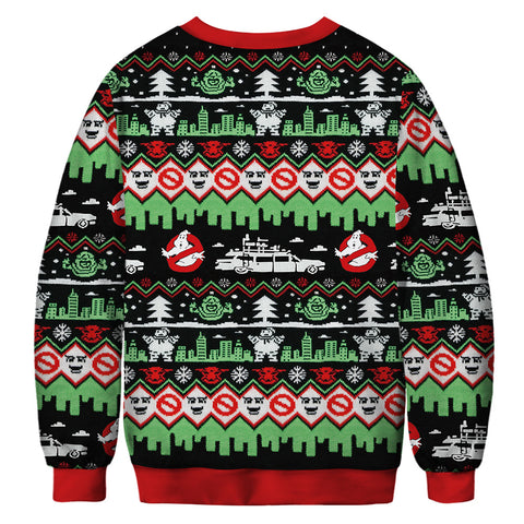 christmas print sweater