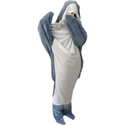 cartoon shark sleeping bag pajamas
