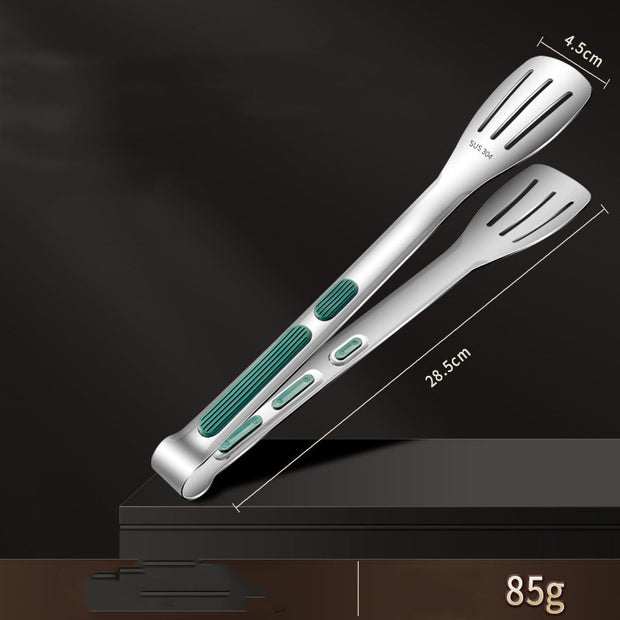 304 Stainless Steel Kitchen Silicone Anti-skid Barbecue Food Clip