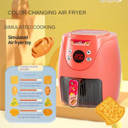 Air Fryer Simulation Kitchenware Kitchen Food Color Changeable Play House