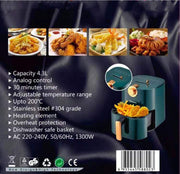 4.3L Large Capacity Electric  Fries Machine Air Fryer