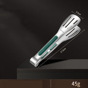 304 Stainless Steel Kitchen Silicone Anti-skid Barbecue Food Clip