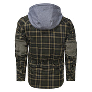 Men Warm Jacket Fleece Thick Men Slim Fit Hooded Jackets