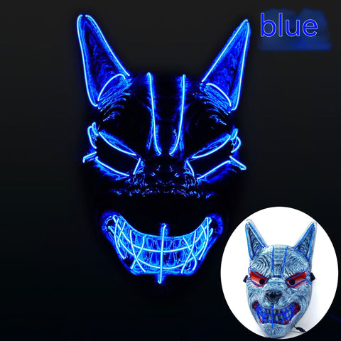 halloween led full face luminous mask
