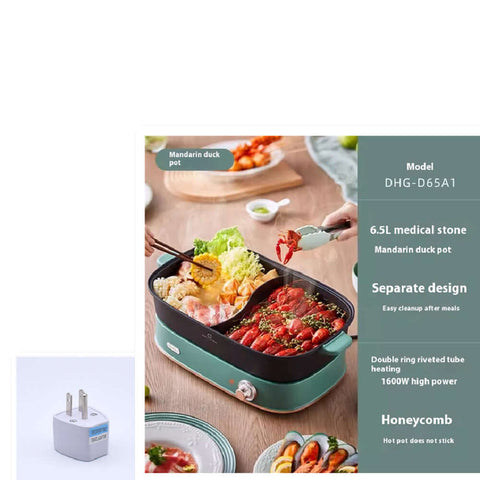 Mandarin Duck Hot Pot Electric Chafing Dish Split Multifunctional