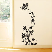 Butterfly Flower Rattan Fridge Magnet Carved Wall Sticker