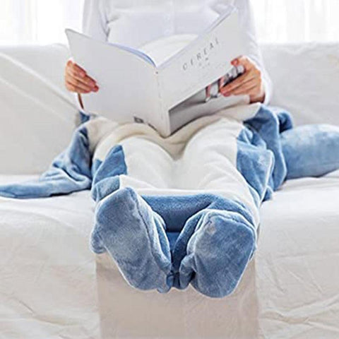 cartoon shark sleeping bag pajamas