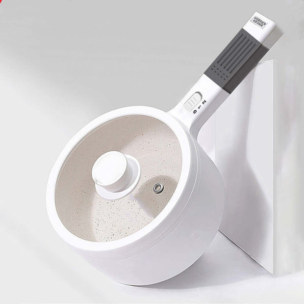 White Electric Cooker Multi Functional Student Noodle Hot Pot