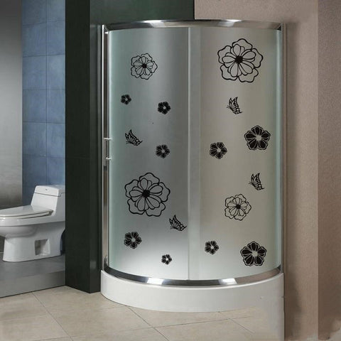 Butterfly Flower Rattan Fridge Magnet Carved Wall Sticker