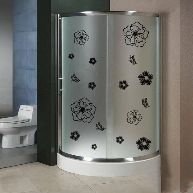 Butterfly Flower Rattan Fridge Magnet Carved Wall Sticker