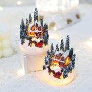 Christmas decorations resin house gifts