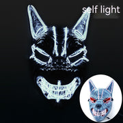 halloween led full face luminous mask