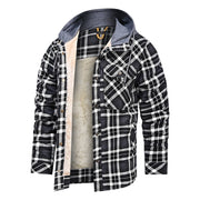 Men Warm Jacket Fleece Thick Men Slim Fit Hooded Jackets