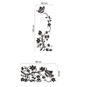 Butterfly Flower Rattan Fridge Magnet Carved Wall Sticker