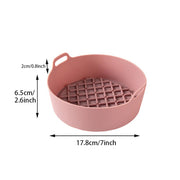 Air Fryer Silicone Pot Replacement Of Parchment Paper Liners No More Cleaning Basket After Using The Air Fryer Food Safe Air Fryers Oven Accessories